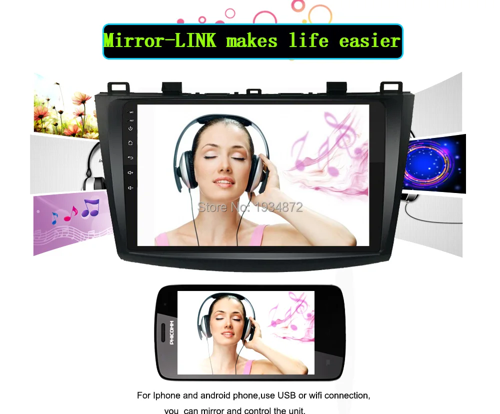 Flash Deal Funrover 9" 2 din car dvd radio recorder multimedia for MAZDA 3 mazda3 2010-2013 android 8.0 wifi gps stereo navi headunit video 17