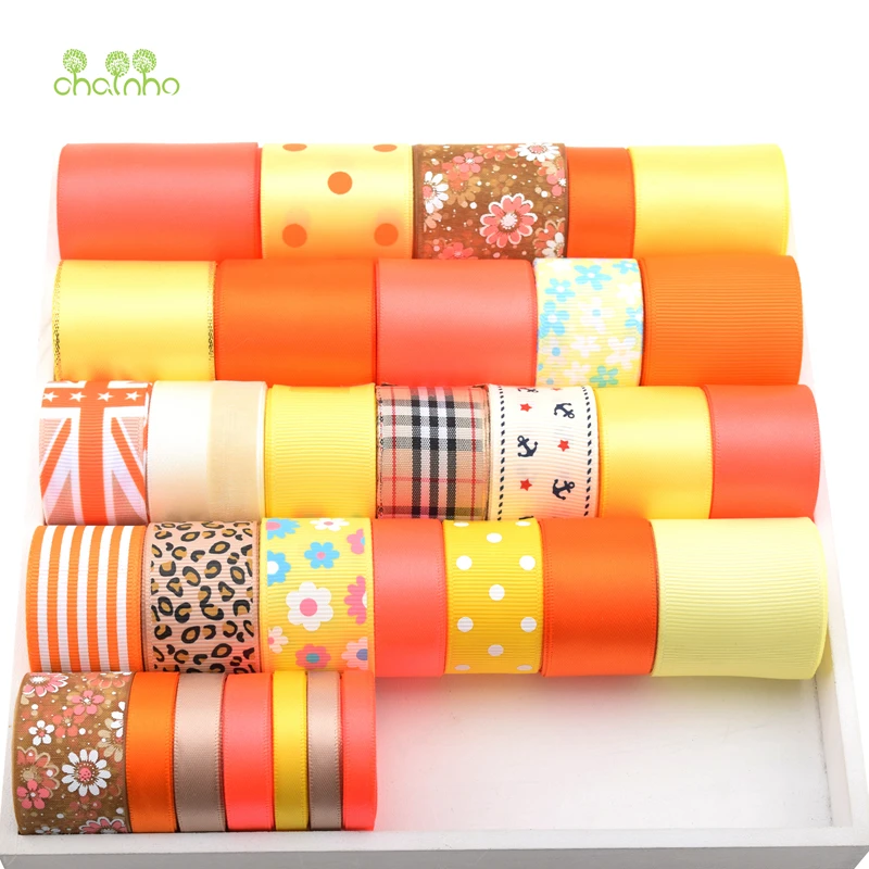

High quality,31 Designs,Orange Ribbon Set For DIY Handmade Gift&Craft Packing,Hair Ornament Accessories,Package 31 Yard,HB036