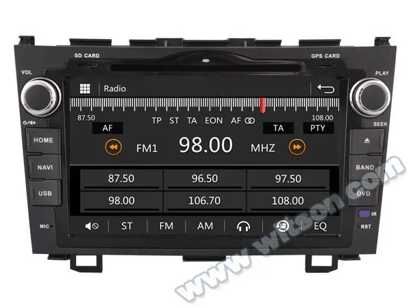 Clearance WITSON car dvd gps audio system for HONDA CRV 2006-2011 car stereo gps navigation Capctive Screen 1080P DSP SUPPORTS WiFi/3G/DVR 3