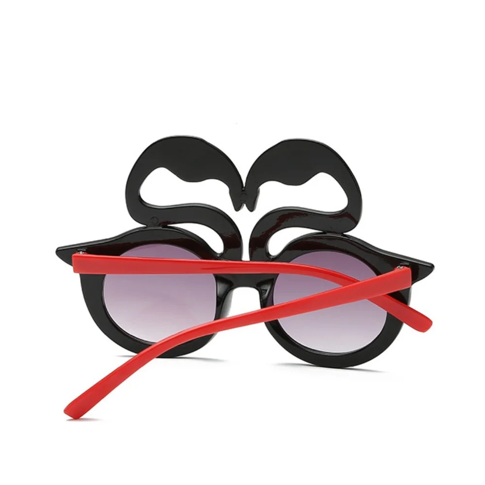 Детские солнцезащитные очки с лебедем, милые детские солнцезащитные очки для девочек, фирменный дизайн, неправильное зеркало, UV400, поляризационные, для улицы, для детей, безопасность, Прямая поставка