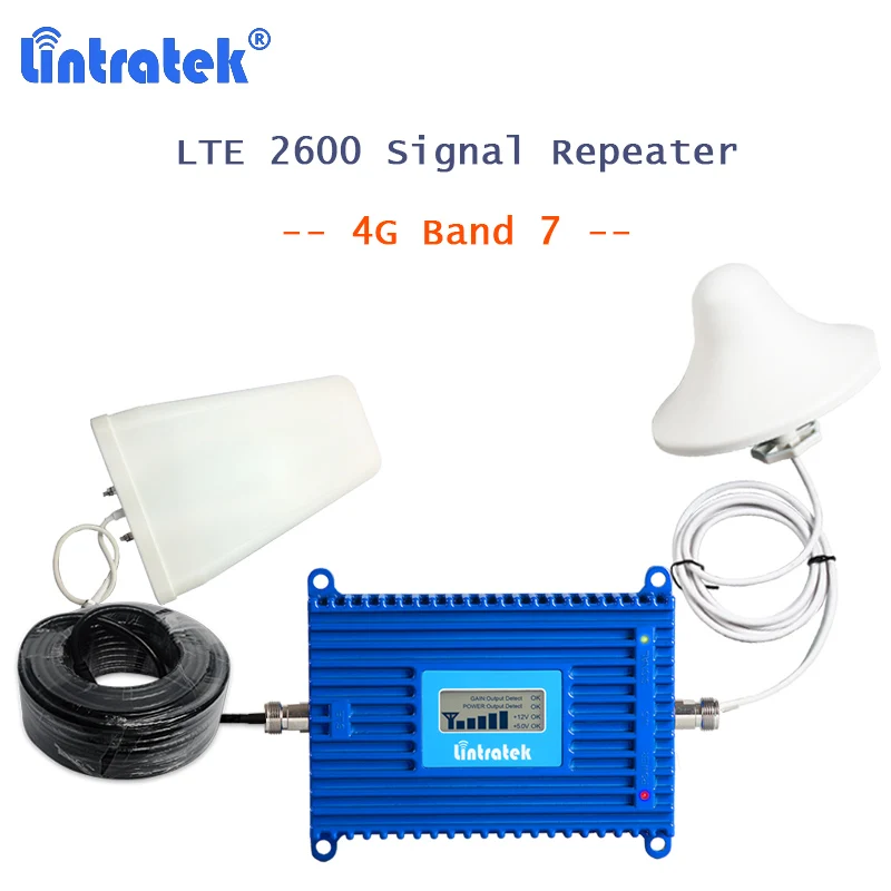 lintratek 4g booster lte 2600 Band 7 cellphone signal amplifier repeater 4g AGC 15m cable phone signal repeater 2600mhz kit S37 lintratek 4g booster lte 2600 Band 7 cellphone signal amplifier repeater 4g AGC 15m cable phone signal repeater 2600mhz kit S37