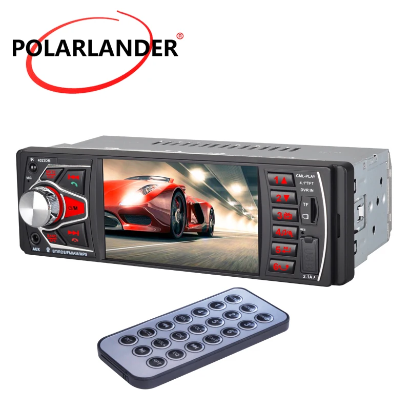 Аудио автомобиля радио зеркальная связь FM TF USB SD MP5 1 DIN авторадио Кассетный