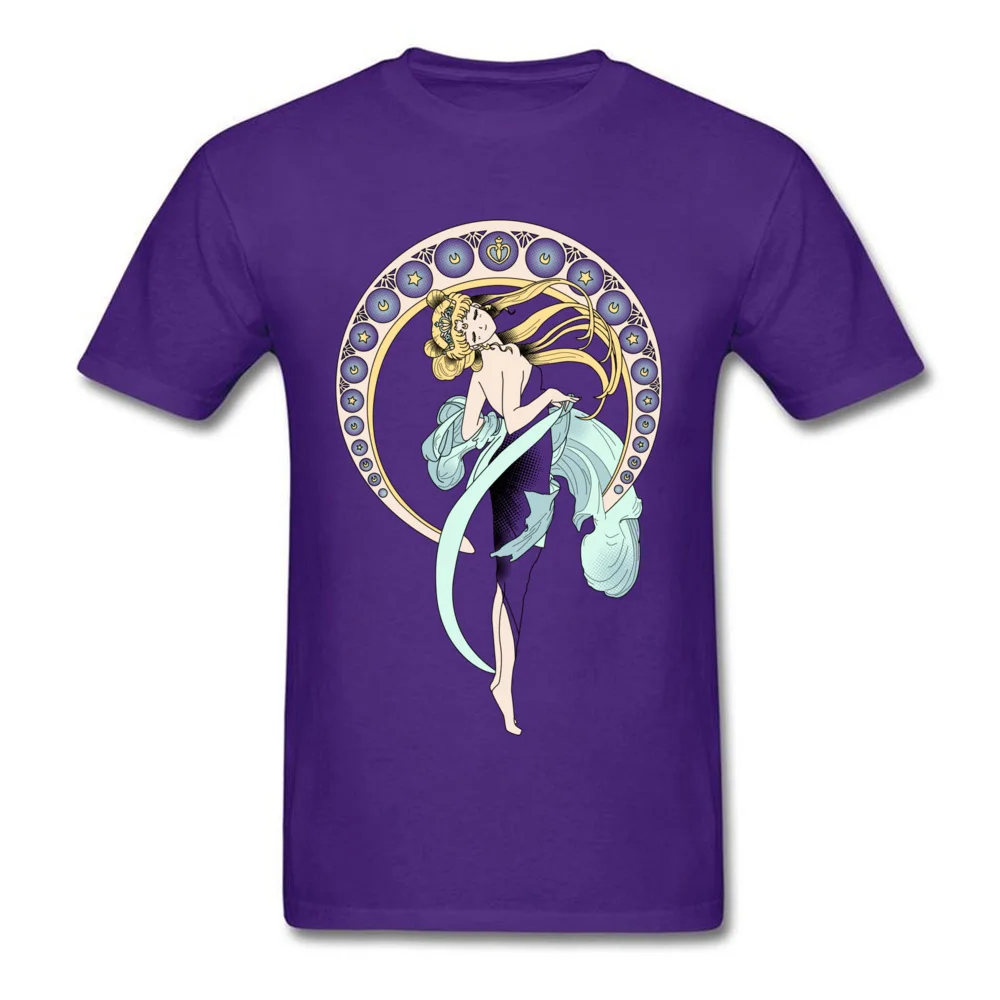 Sailor Moon NewArt T-shirts for Men Classic Father Day Tops T Shirt Short Sleeve 2018 Fashion Custom Tee Shirts Crew Neck Cotton Sailor Moon NewArt purple