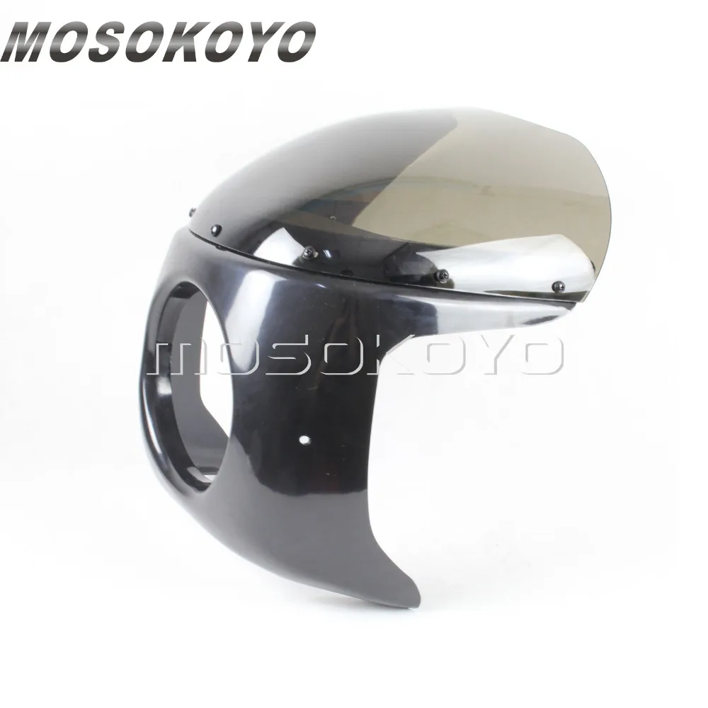 ABS пластик дым мотоцикл " фара обтекатель для Yamaha XS XJ Suzuki GS GT Honda CB GL 125 250 400 650 Универсальный