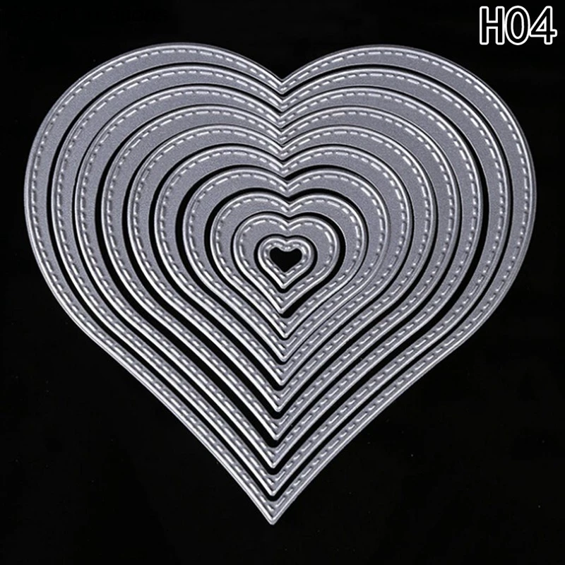 

Metal Cutting Dies Love Heart Cute Elephant Die Cut Background Craft Dies For Card Making Scrapbooking