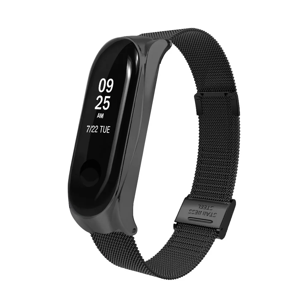 Роскошный магнитный ремешок из нержавеющей стали для Xiaomi Mi Band 3 стильные