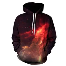 2017 Men font b Women b font Hoodies Causal Style Sweatshirts 3D Print Fire Space Tracksuits