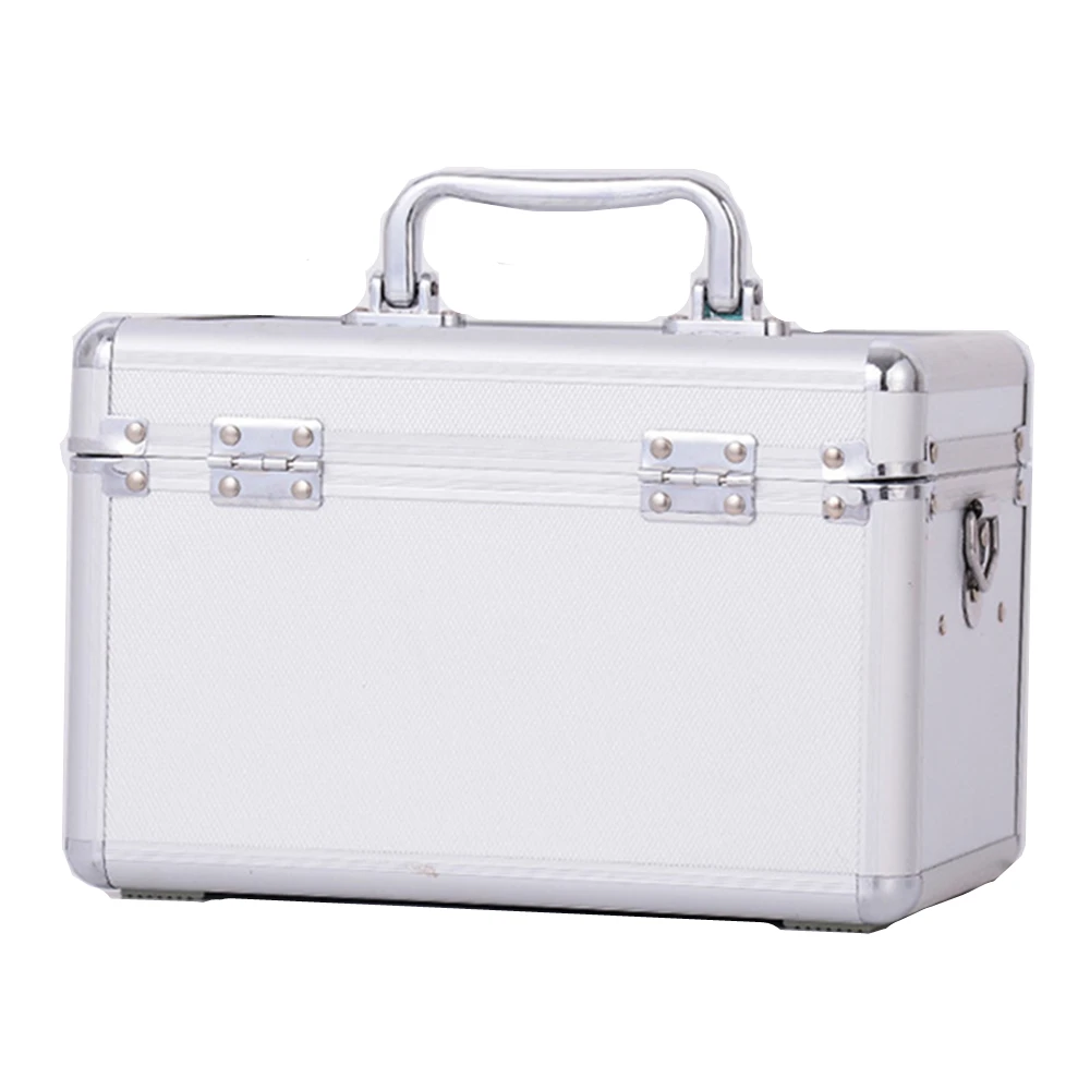 Multi dimension Aluminum alloy medical case tool kit apply cosmetics makeup dressing face-painting toiletry storage truck bags