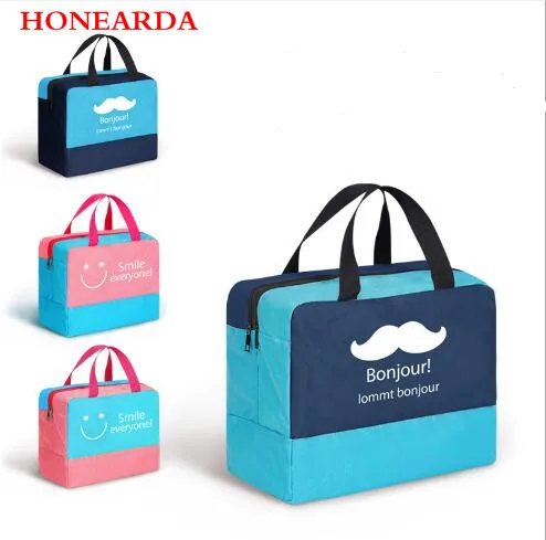 

100pc Beach Swimming Handbag Waterproof Dry Wet Separation Wash Bag Bath Toiletries Supplies Storage Pack Clothes Shoes