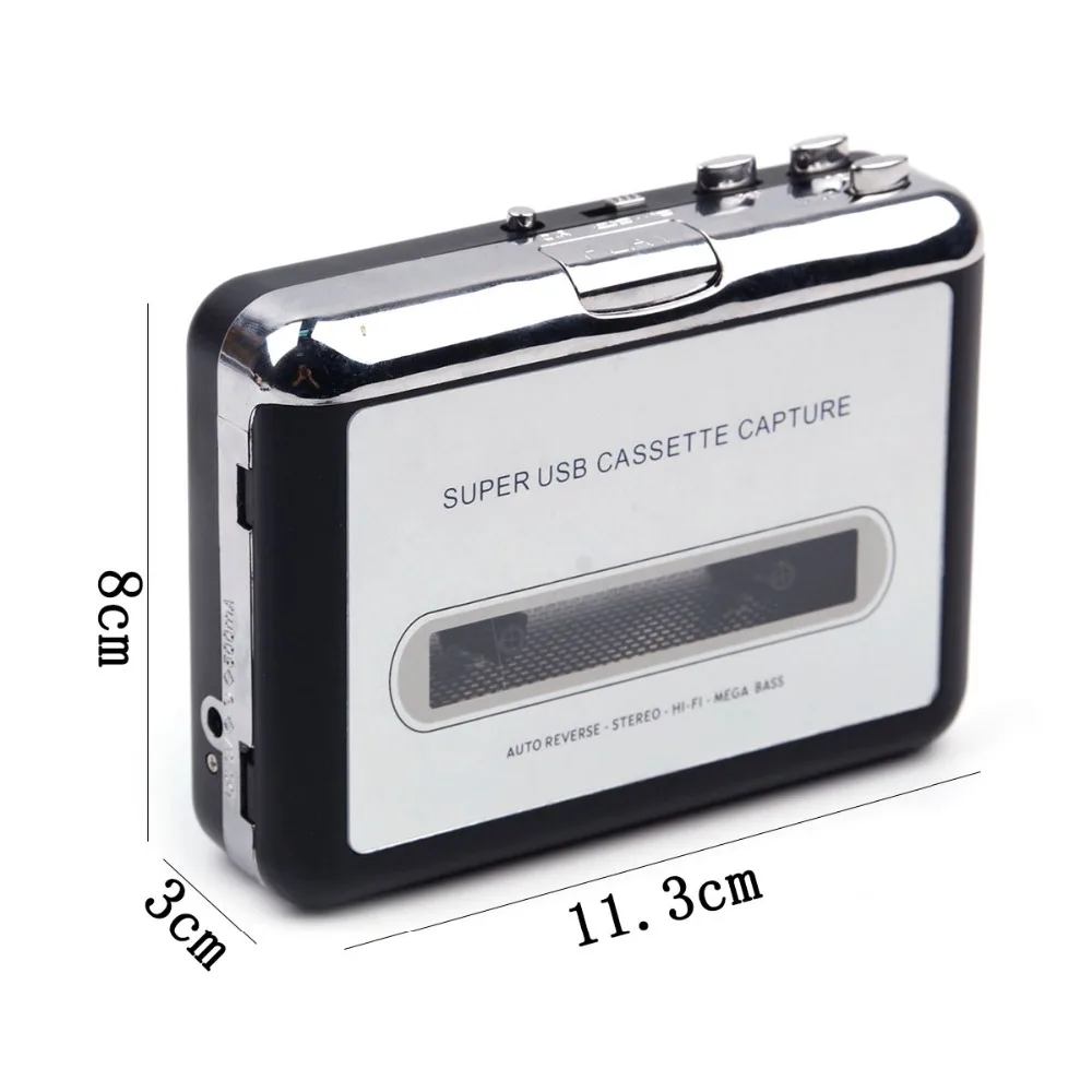 1 комплект Портативный USB Кассетный плеер захват Кассетный рекордер конвертер цифровой аудио музыкальный MP3 плеер дропшиппинг