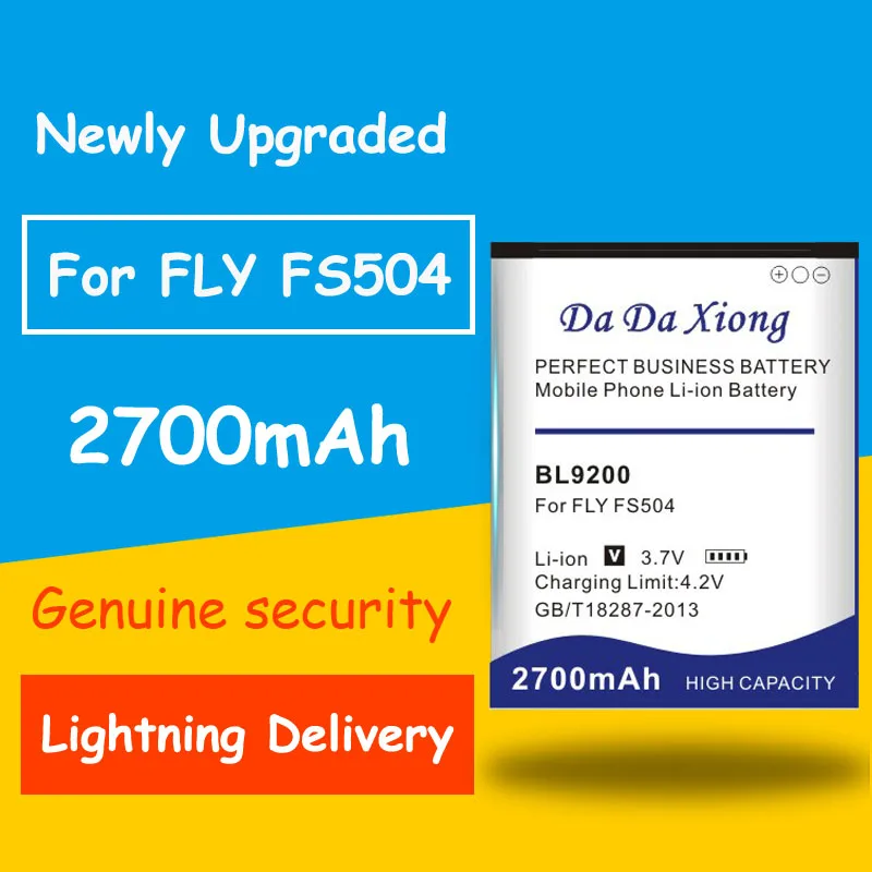

Full Protection And Safety 2700mAh BL9200 Li-ion Phone Battery for FLY Cirrus 2 FS504 BL9200 battery