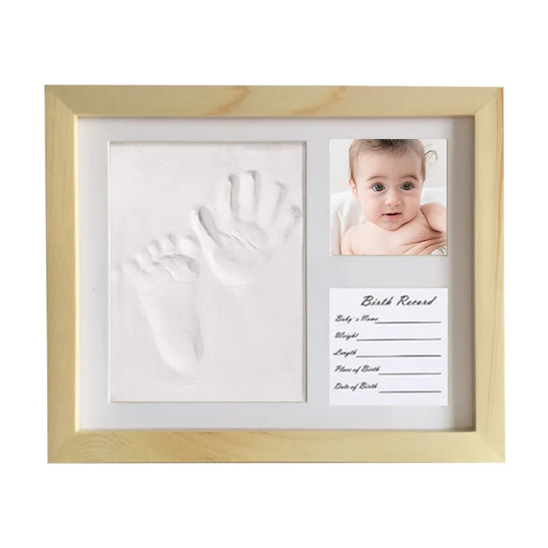 Baby Handprint Footprint Photo Picture Frame Kit Baby Clay Molds Newborns Kids DIY Gift Souvenir