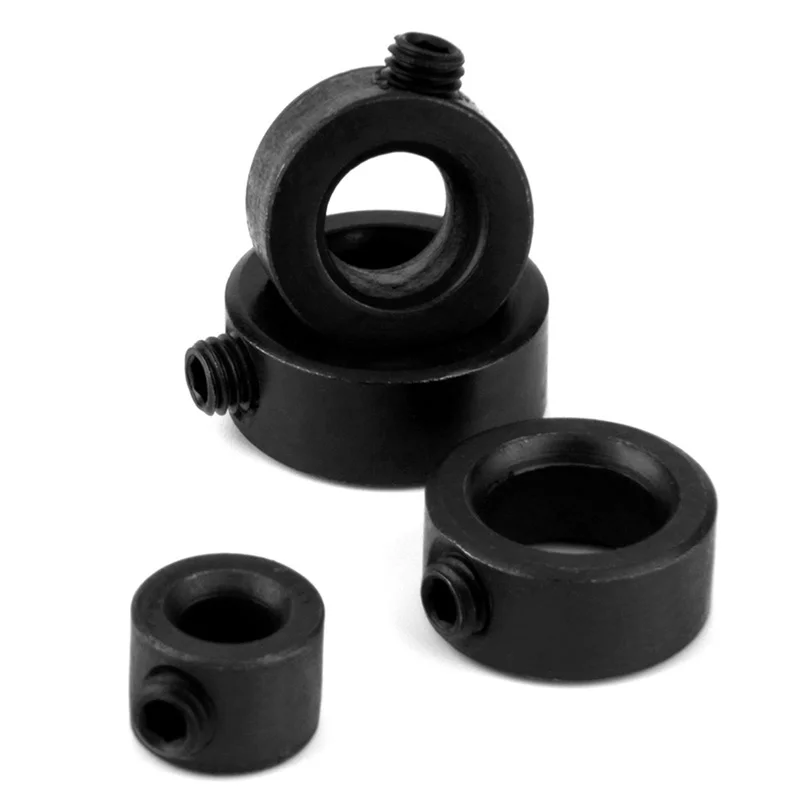 DWZ 7pcs 3/4/5/6/8/10/12mm Drill Bit Depth Stop Collars Ring Dowels+ Hex Wrench Set