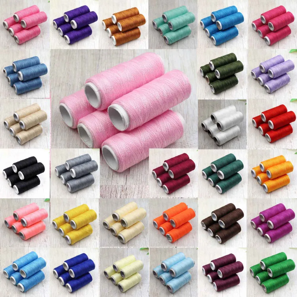 30 colors Hot 30pcs 4500m Sewing Thread Polyester Thread Set Strong And