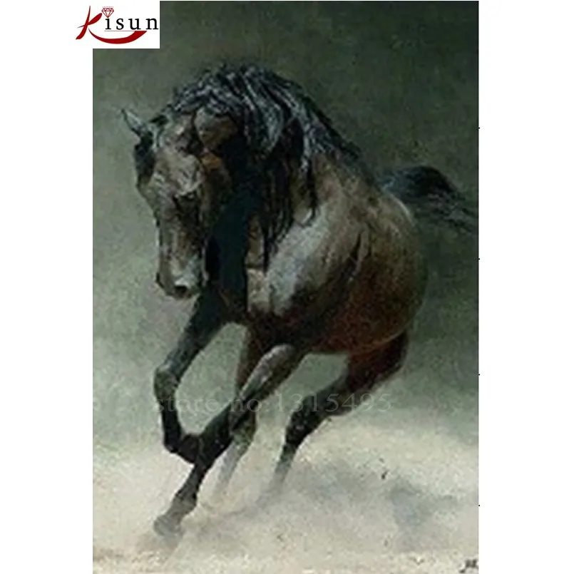 

Needlework diamond embroidery painting horse 20*30cm cross stitch 5d diamond mosaic picture pastes wall stickers art F130