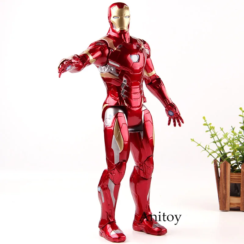 Captain American Civil War Iron Man Ironman Figurine Lighting PVC Action Figures Marvel Collection Model Toys цена Captain American Civil War Iron Man Ironman Figurine Lighting PVC Action Figures Marvel Collection Model Toys цены онлайн