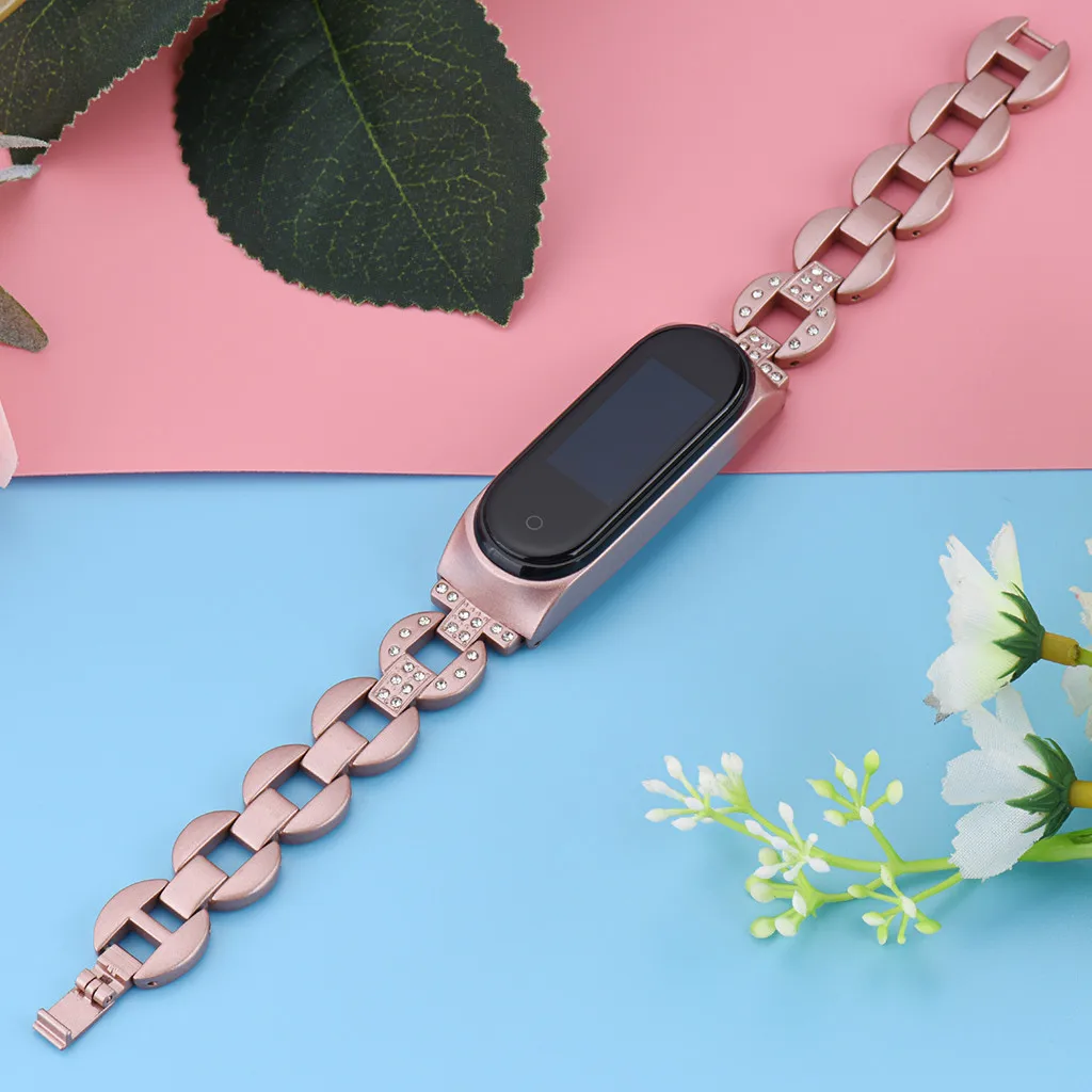 Популярный сменный Браслет с ремешком+ металлический чехол для Xiaomi Mi 4 браслета, тонкий браслет, подарок для друга, золотистый цвет
