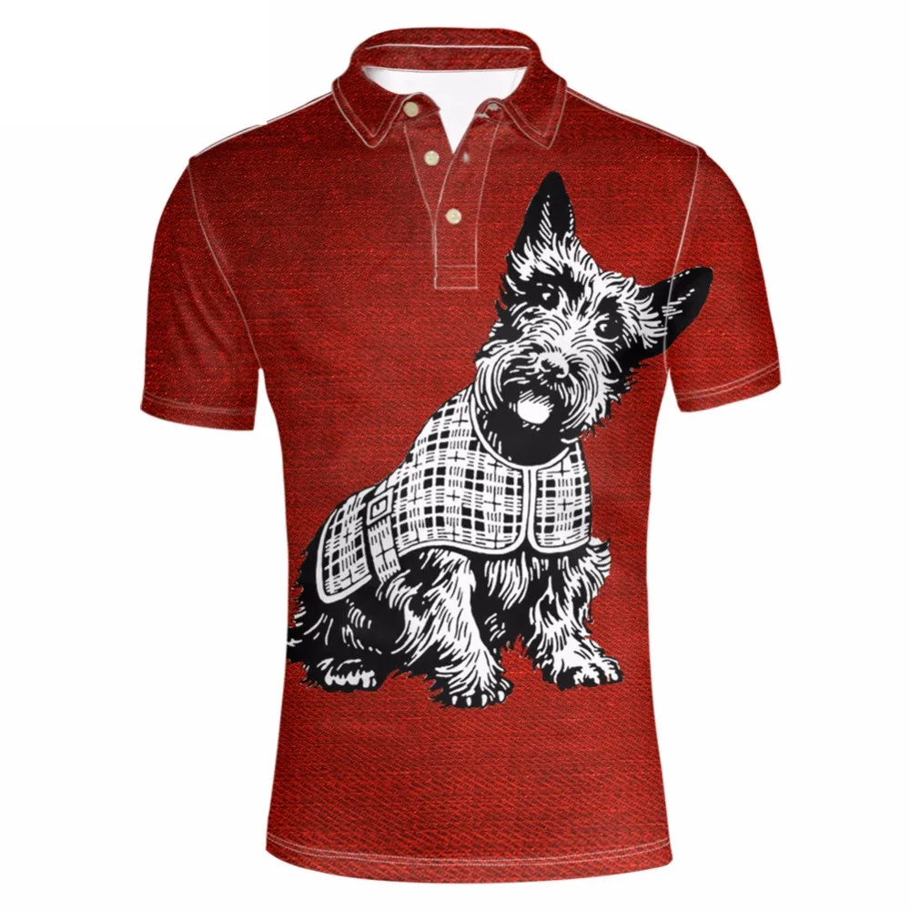 

Korean Style Polyester Tommy Shirt for Men Short-sleeved 3D Cute Cat Dog Print Male Shirt Summer Top&Tees Comfortable Homme XXXL