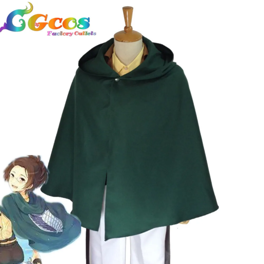 CGCOS Бесплатная доставка Косплей Костюм атака на Титанов Shingeki no Kyojin Hanji Zoe Survey Team