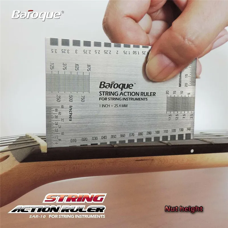 زيبرا سلسلة عمل دليل قياس قياس حاكم الغيتار luthier أداة الغيتار الموسيقية أجزاء الملحقات
