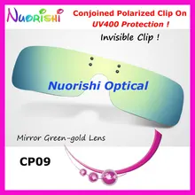 20 штук CP09 соединены поляризованные прикрепляемые с зажим-невидимка для очки солнцезащитные очки с UV400 защитный колпачок
