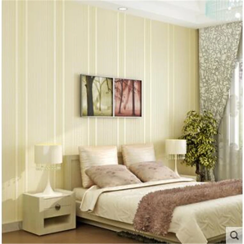 

beibehang Simple striped wallpaper Living room 3d TV background Wallpaper Nonwovens Wallpaper Bedroom Modern plain behang