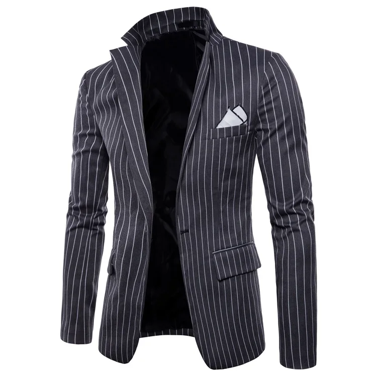 Пиджаки для женщин для мужчин 2018 модный бренд одной кнопки костюм куртка хлопок Slim Fit в полоску пальто будущих мам бизнес СВАД
