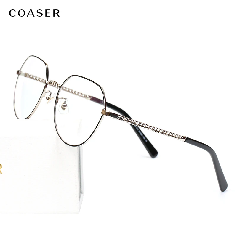 

Fashionable Titanium Alloy Women Glasses Frame Myopia Eye Glass Prescription Eyeglasses 2019 Korean Optical Frame Metal Eyewear