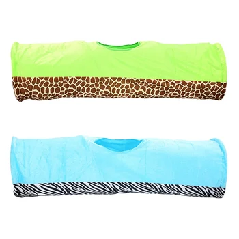 

Pet Cat Tunnel 2 Holes Play Tubes Balls Collapsible Crinkle Kitten Toys Puppy Ferrets Rabbit Play Dog Tunnel Tubes