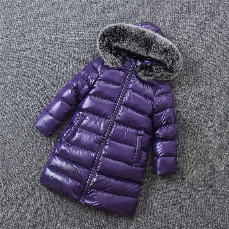 

2018 Fashion Down Winter Coats Girls Baby Clothes Unisex Long Down Jacket For Boy Clothes Down Coat Kids
