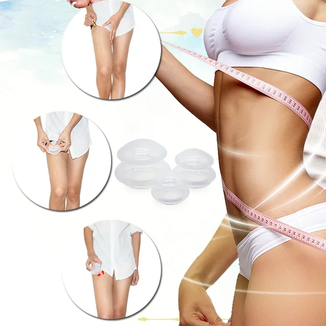 Chinese Professional 100 Silicone Cup Therapy Set 3 Sizes Anti Slip Massage Cupping Cups