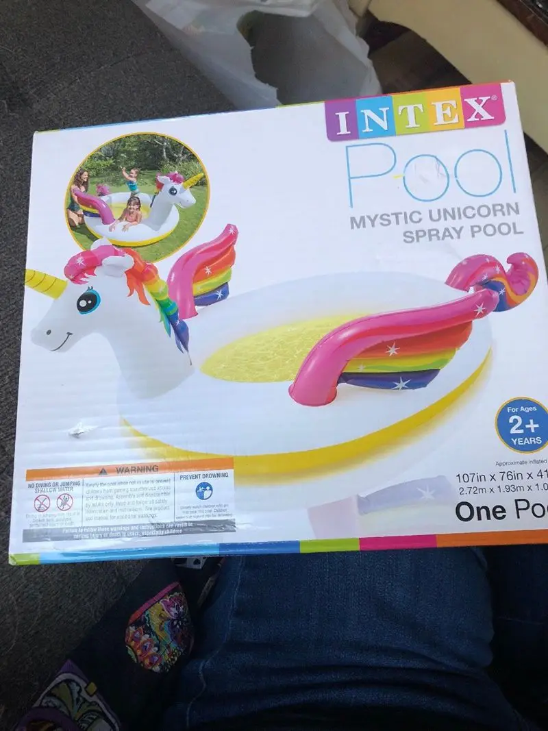 intex unicorn paddling pool