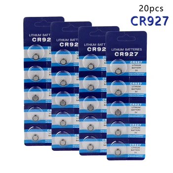 

Centechia High Quality 20pcs 3V Lithium Coin Cells Button Battery CR927 DL927 BR927 ECR927 5011LC 927