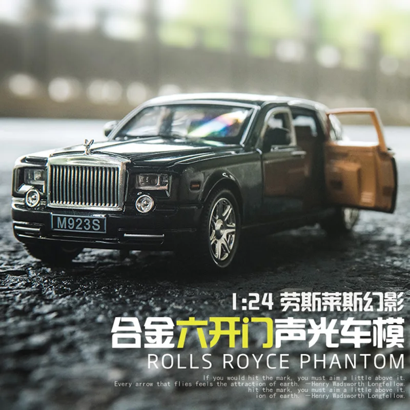 1:24 моделирование Rolls Royce фантомная Коллекция украшения сплав модель автомобиля