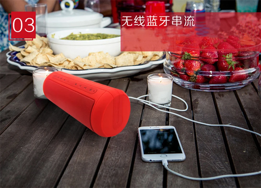 10W Sports Outdoor Waterproof Portable Bluetooth Wireless Speakers Bike Sound Box With 2000mA Power Bank Loudspeakers (12)