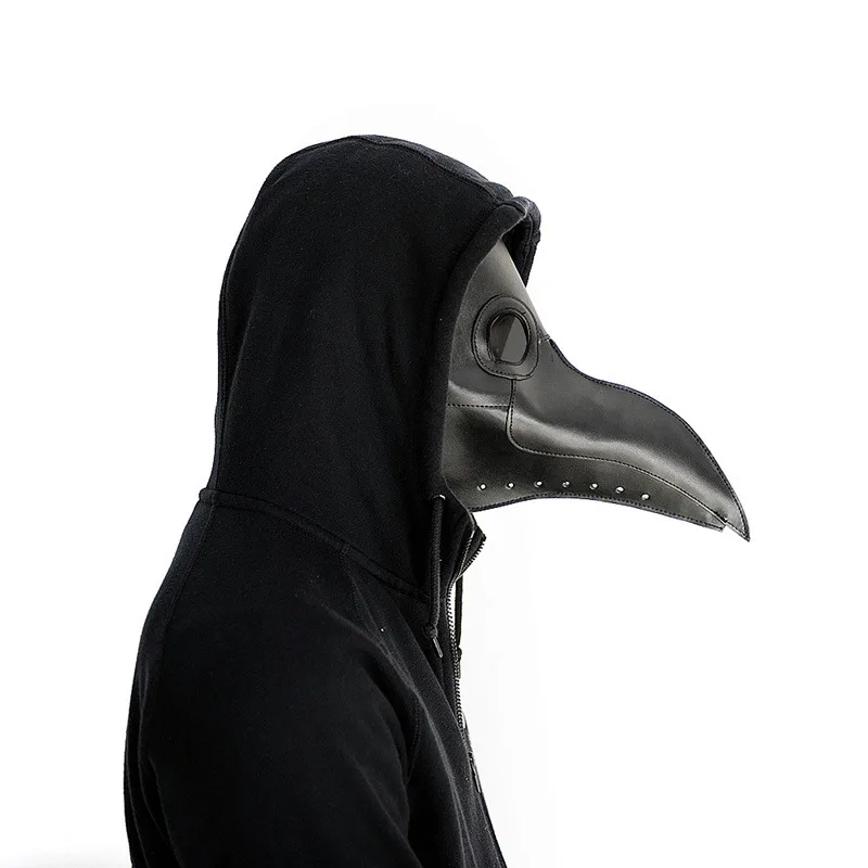 New plague doctor mask Beak Doctor Mask Long Nose Fancy Gothic Retro Rock Leather Halloween beak | Украшения и аксессуары