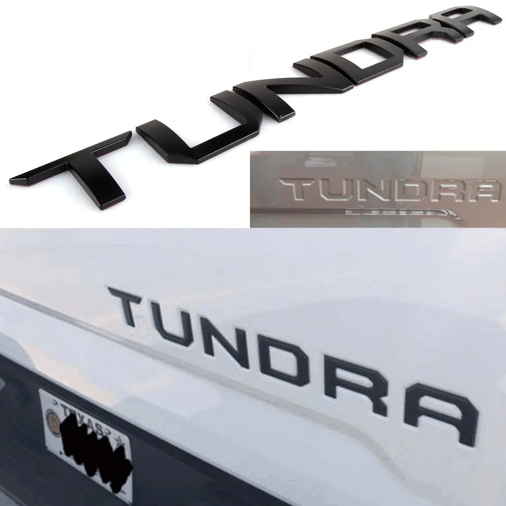 Для Toyota Tundra 2014 2018 задние ворота вставные буквы хром серебро матовый черный 3D