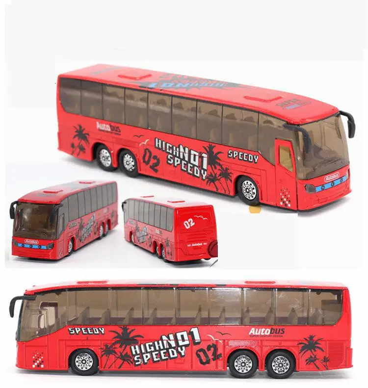 1:50 Diecast Автомобили Автобус металлическая модель автомобиля Динки Игрушечные