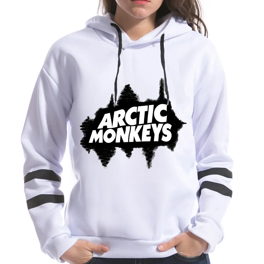 Topjini New Arrival 2017 Spring Women Long Sleeve Hoodies Arctic Monkeys Print Hooded Harajuku Printting Female Sweatshirts | Женская
