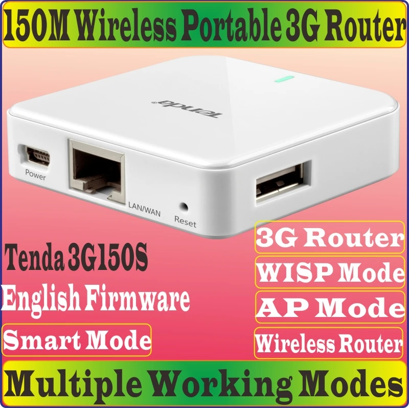 Английский Прошивка TENDA 3G 150 s Портативный м Беспроводной маршрутизатор N150