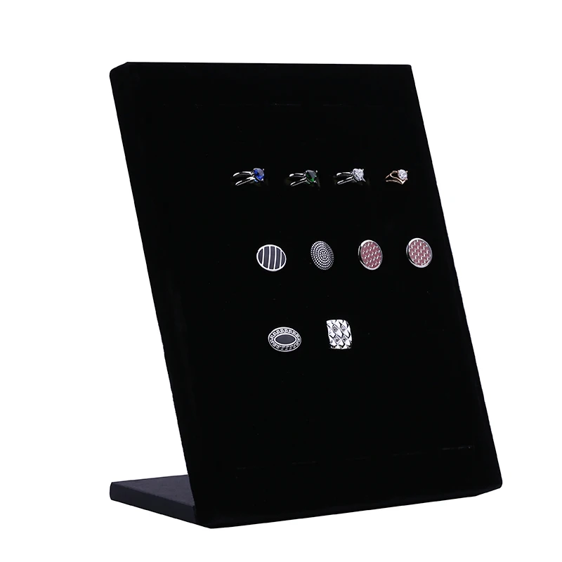 50 slot High Quality velvet Jewelry Ring Display Stand Rings display