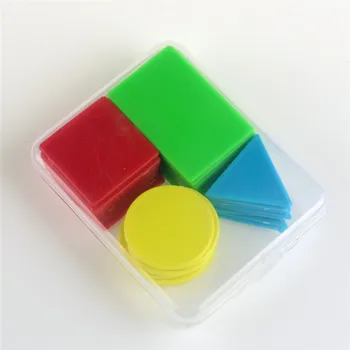 

40pcs/set Color Counting Slice Kits Triangle Circular Square Rectangle Shape Cognitive Tools Primary Mathematics Teaching Aids