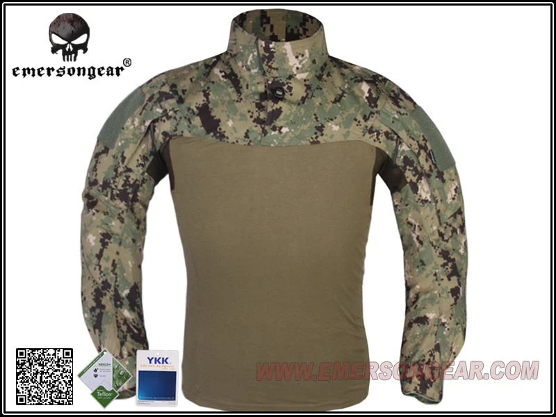 Emersongear Combat Assault Shrit Tactical Military bdu Shirt AOR2 Wolf Grey EM9316 | Спорт и развлечения