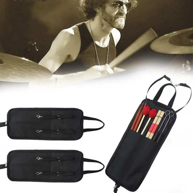 

600D Waterproof Drum Stick Bag Drumsticks Portable Storage Case Pouch Holder