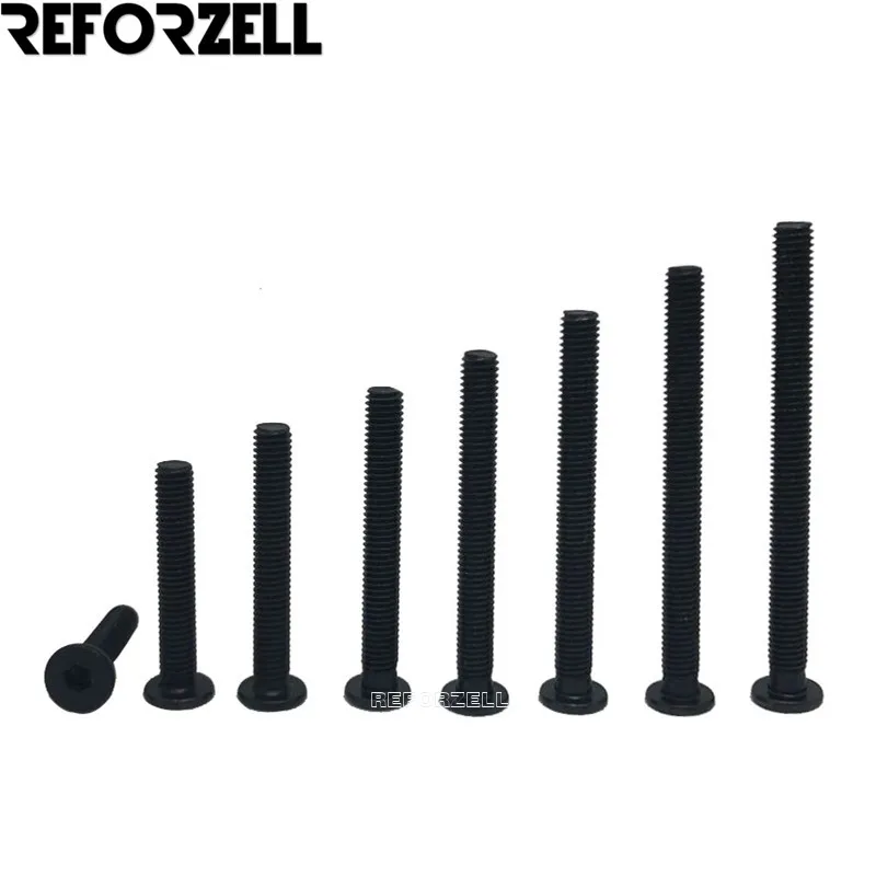 25 шт./упак. M5 * 6/8/10/12/15 мм черные низкопрофильные винты для v slot/T slot accessories|Детали и