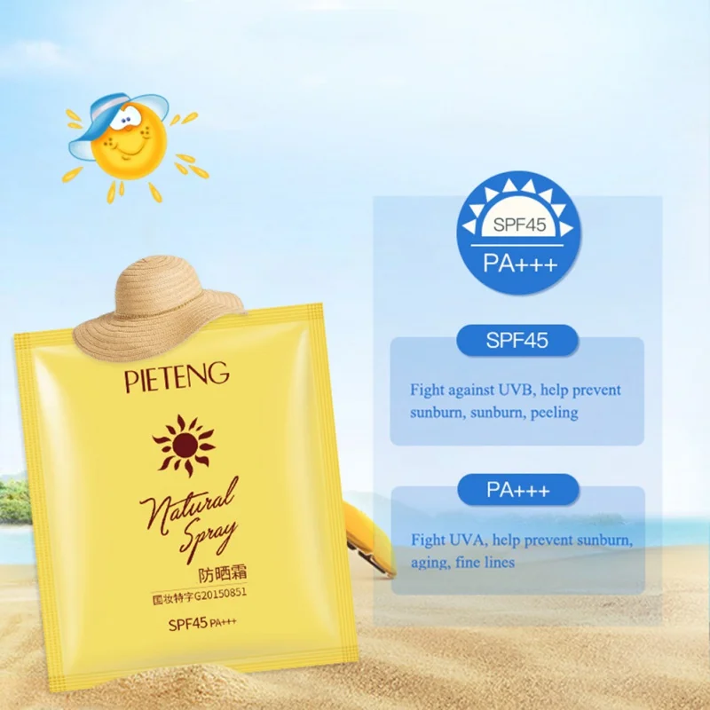 

Whitening Cream Sunblock SPF45+ Skin Protective Facial Body Sunscreen Anti-Aging Oil-control Moisturizing Freshing Non-greasy