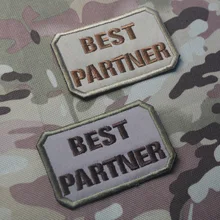 Открытый байкер патчи лучшим партнером Hook& Loop военно-тактические патчи повязки вышитые Значки для рюкзак Куртка Пользовательские