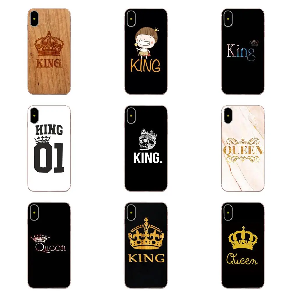 King Queen 01 Бренд пара ТПУ популярная горячая для LG G2 G3 G4 G5 G6 G7 K4 K7 K8 K10 K12 K40 Mini Plus Stylus ThinQ