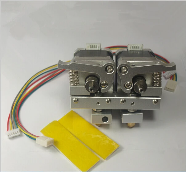 

3D printer parts Reprap Prusa mendel dual 0.4mm nozzle, 1.75mm filament Replicator all metal dual extruder kit/set