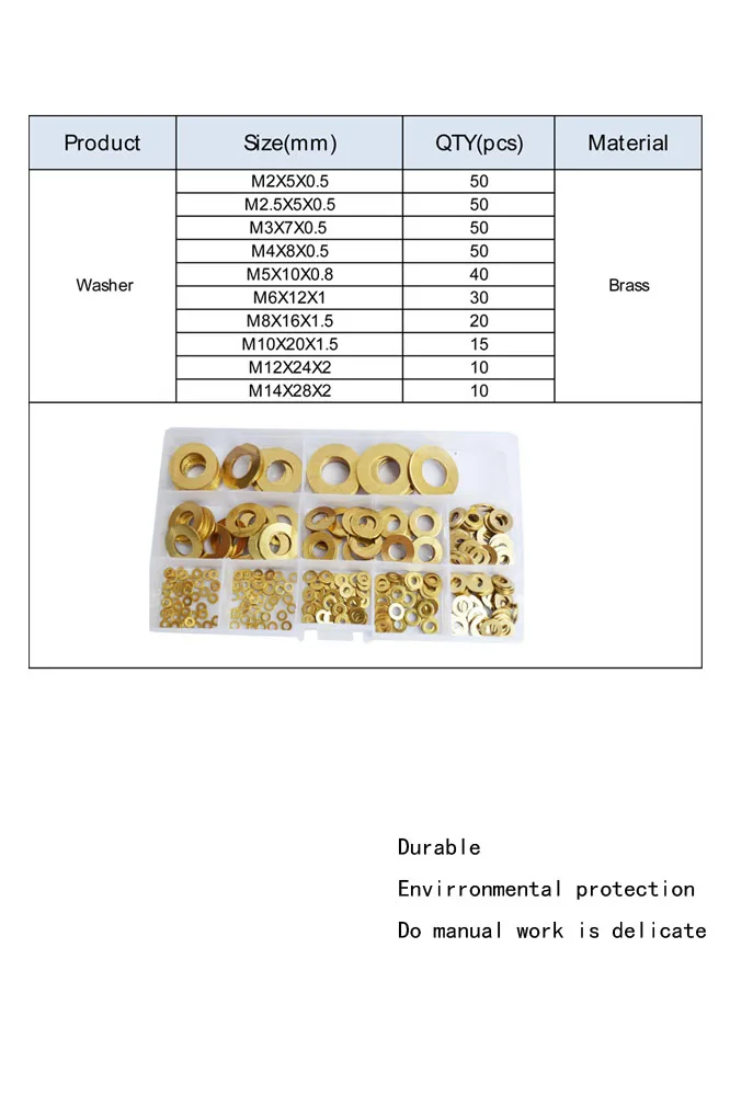 Плоские шайбы из листового металла, латунные, медные, бронзовые шайбы с круглым уплотнением, латунные прокладки M2 M2.5 M3 M4 m5 m6 m8 m10 m12 M14